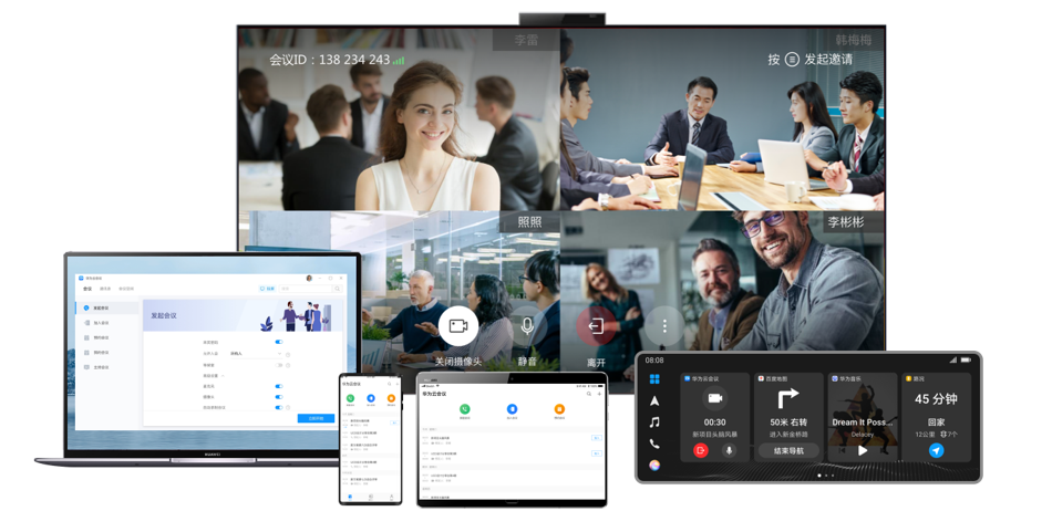 华为云会议跨终端全场景互联