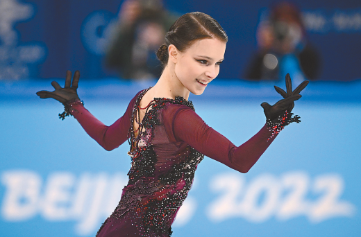 谢尔巴科娃夺冠俄实现花滑女单冬奥三连冠