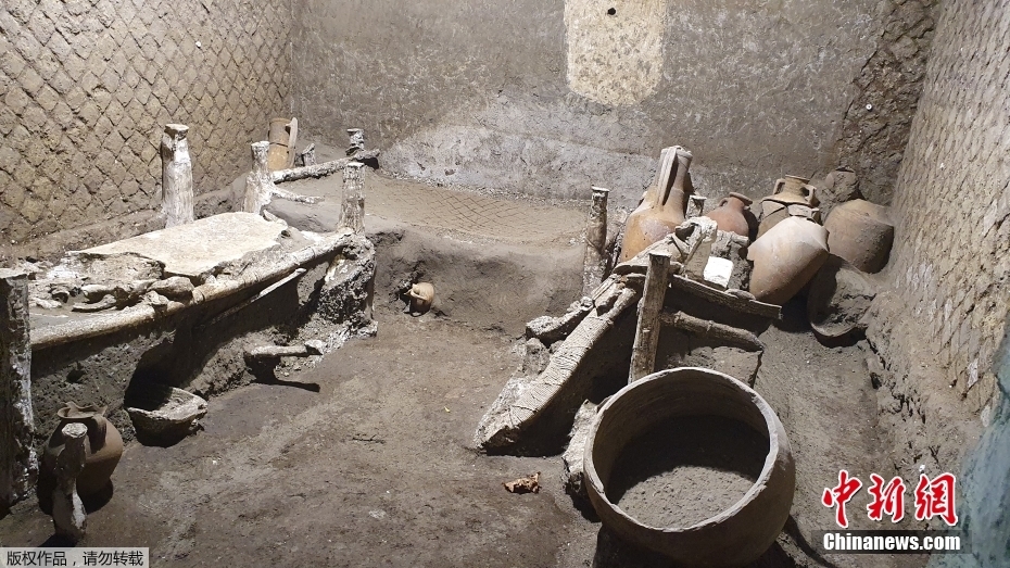 意大利庞贝古城发现罕见奴隶屋遗迹