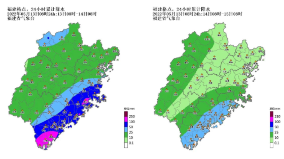 黄色预警今天福建中南部沿海地区仍有暴雨