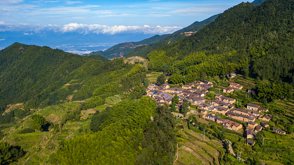 浙江丽水隐藏在松阳县山野之间的人文景观