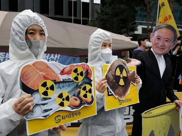 号召抵制受核污染的日本海产品