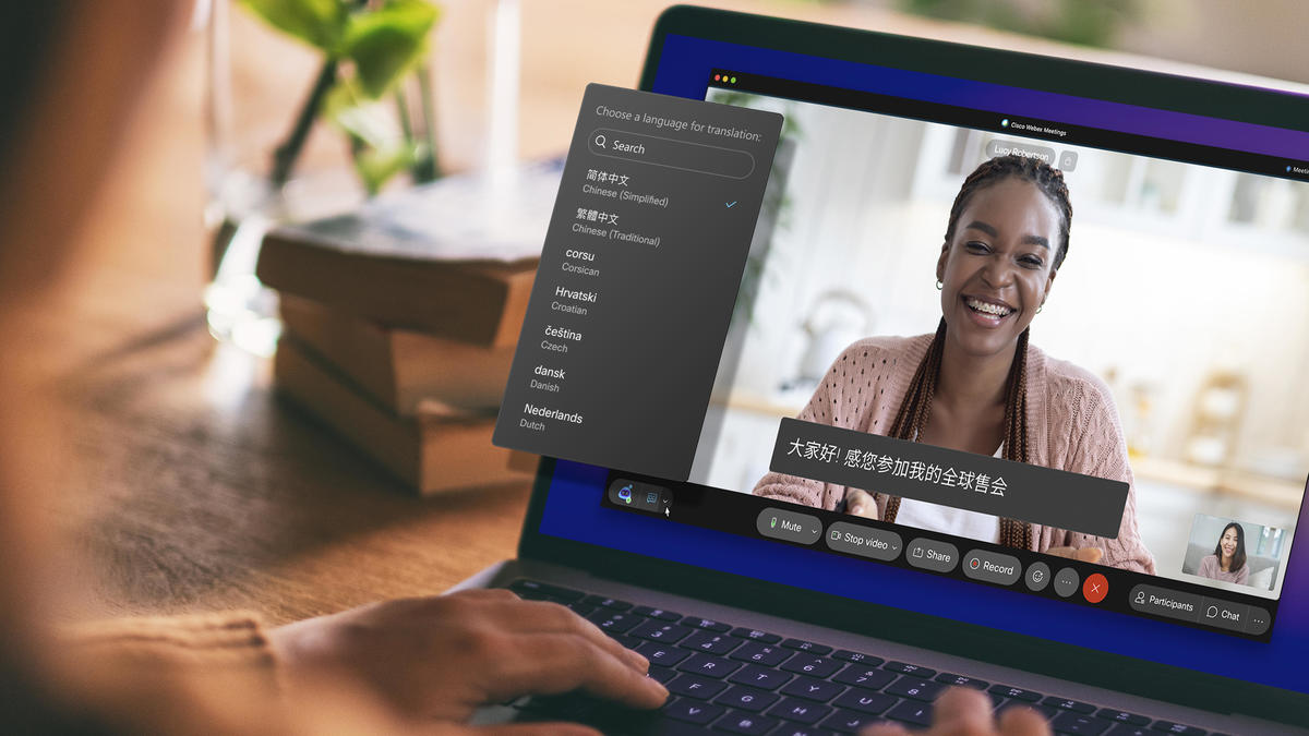 视频会议平台网迅(webex)宣布将提供免费实时翻译功能,可将英语翻译成