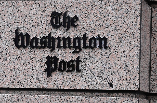 美国华盛顿特区,华盛顿邮报总部外。(视觉中国)