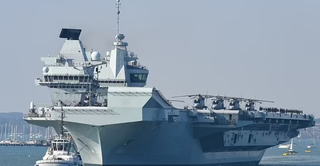 英媒:英国"伊丽莎白女王"号航母发生火灾,原因正在调查中