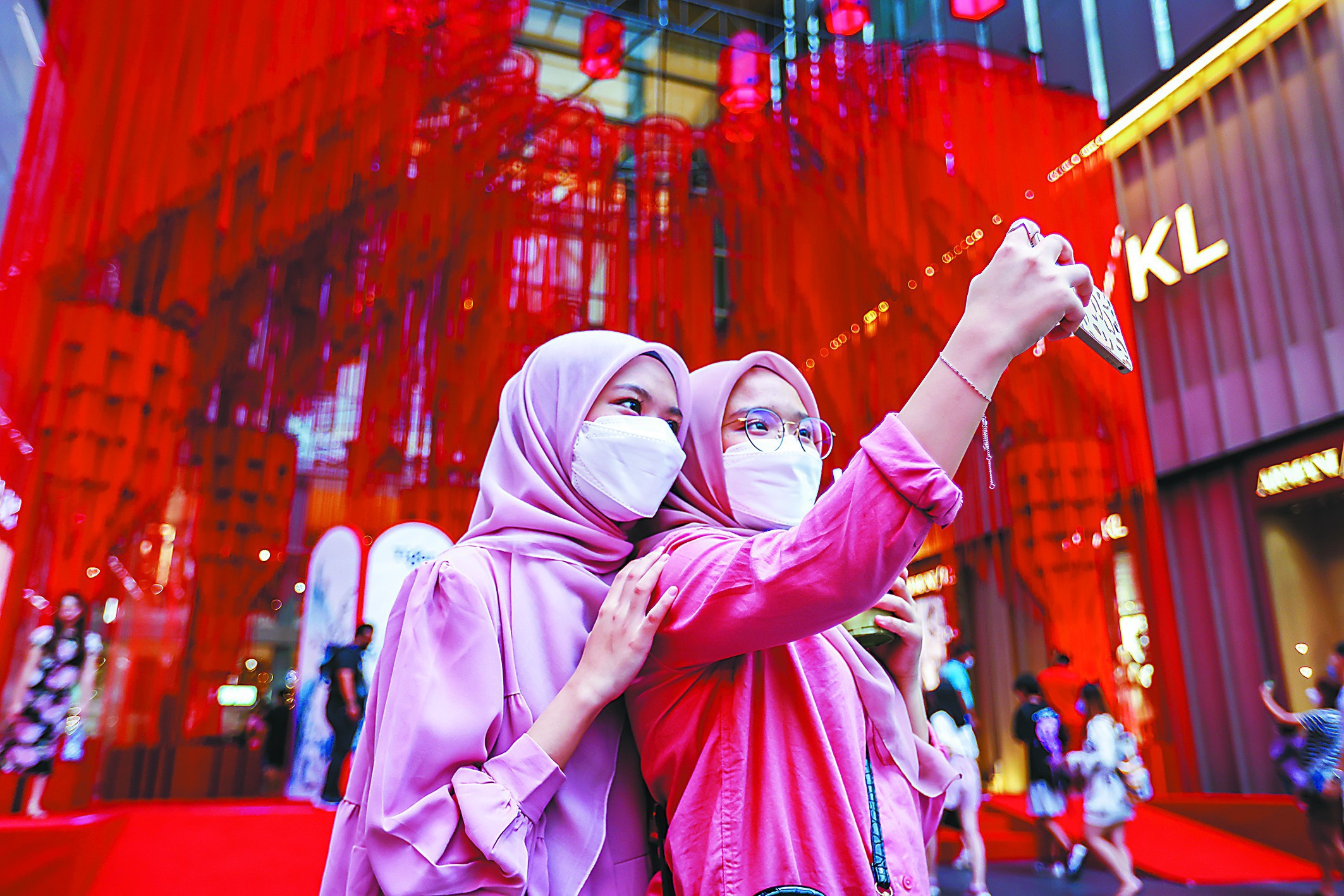 马来西亚人红红火火迎虎年