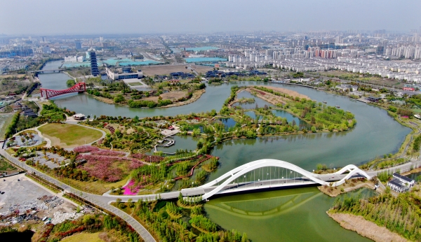 扬州三江湿地公园图片