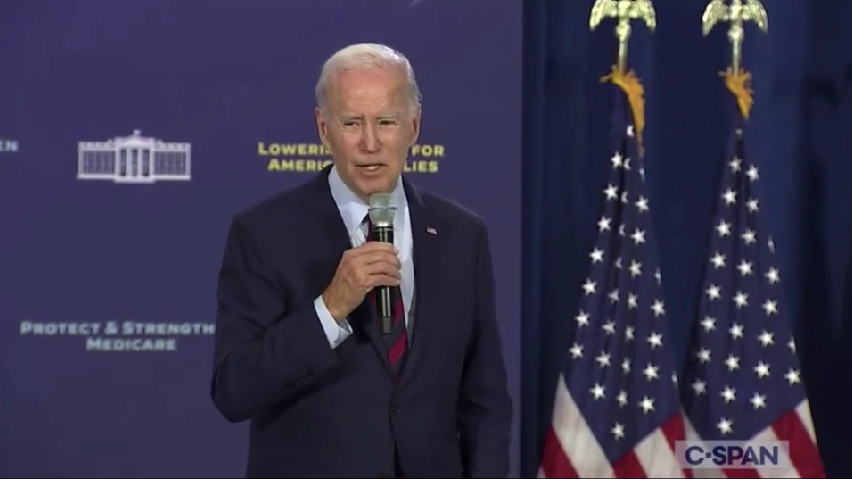 拜登11月1日在活动中讲话 图源：C-SPAN电视台视频截图