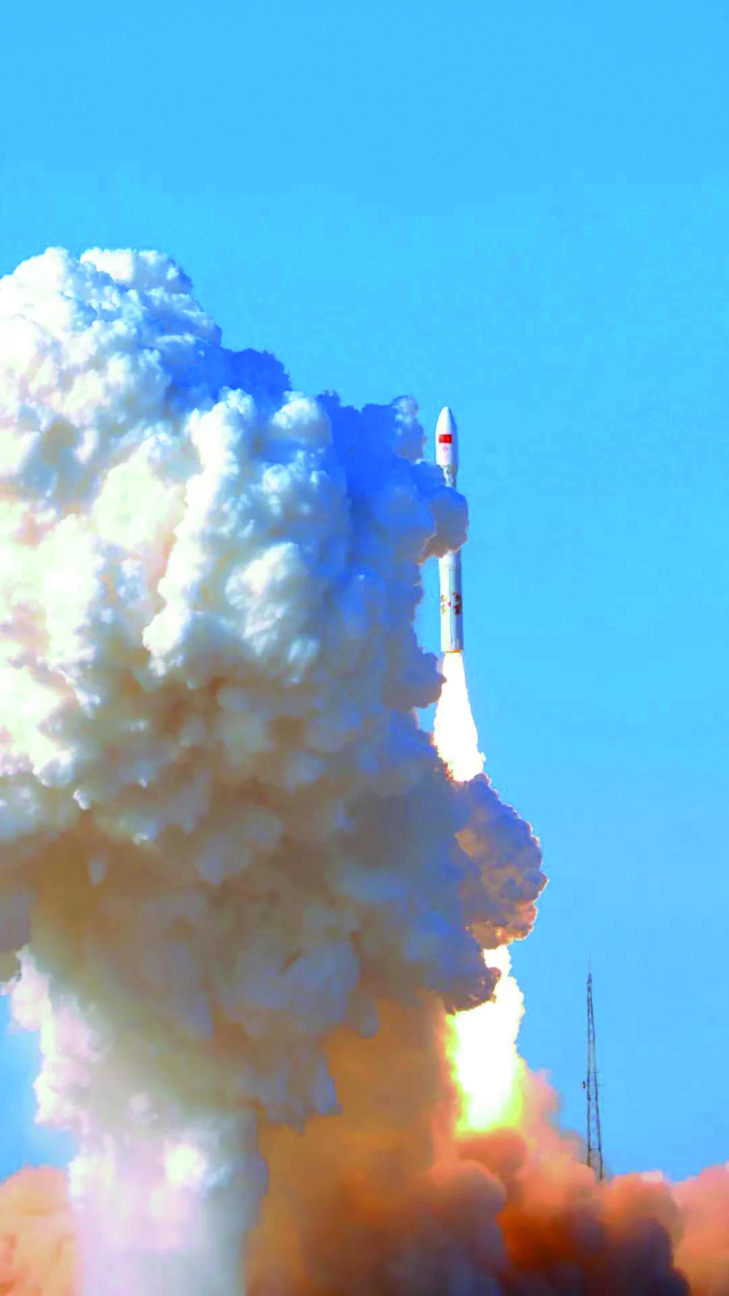 力箭一号遥三运载火箭在酒泉卫星发射中心成功发射。