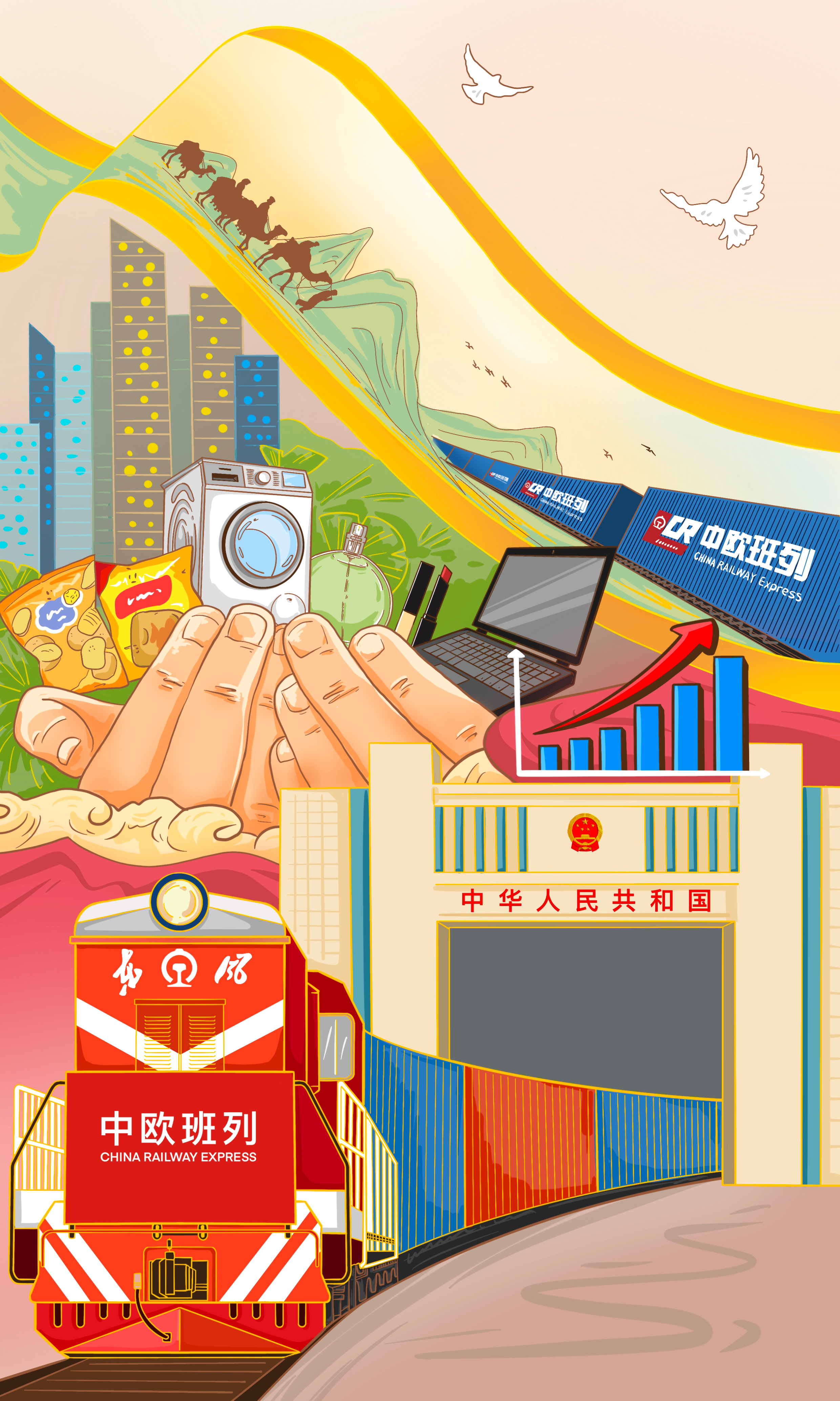 漫评|中欧班列:满载机遇,搭建"双向奔赴"幸福桥