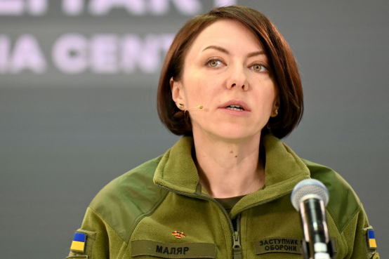 乌克兰国防部副部长安娜·马利亚尔 资料图