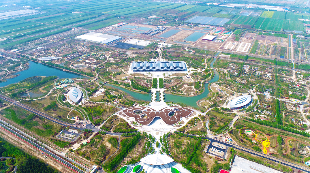 俯瞰上海花博会