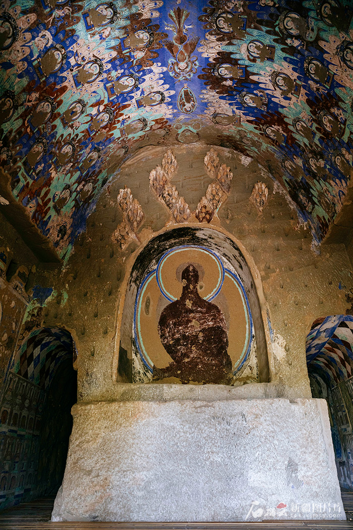 克孜尔石窟第171窟,为中心柱窟。资料图