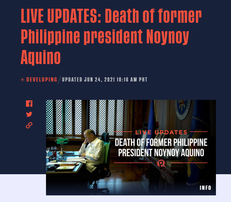 菲律賓rappler新聞網報導截圖
