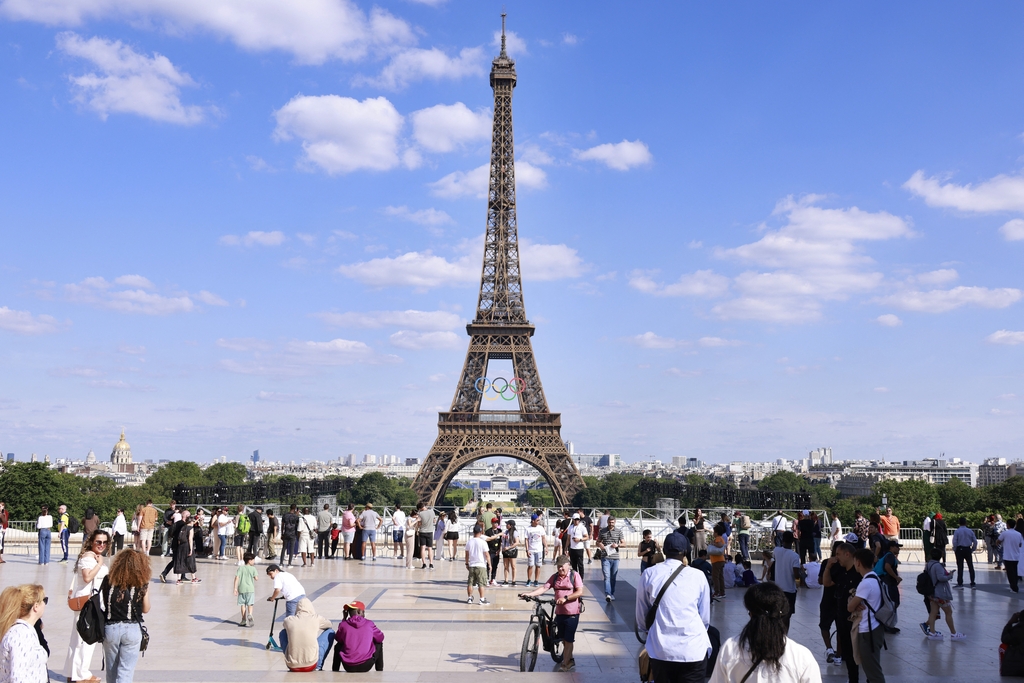 法国巴黎，埃菲尔铁塔。（IC Photo）