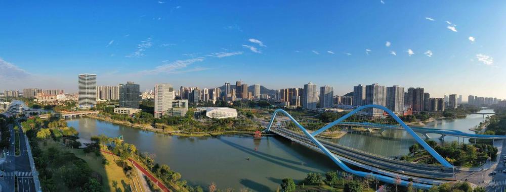图为广州市南沙区城市一角.(南沙区供图)
