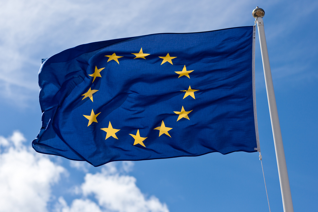 欧盟旗帜资料图