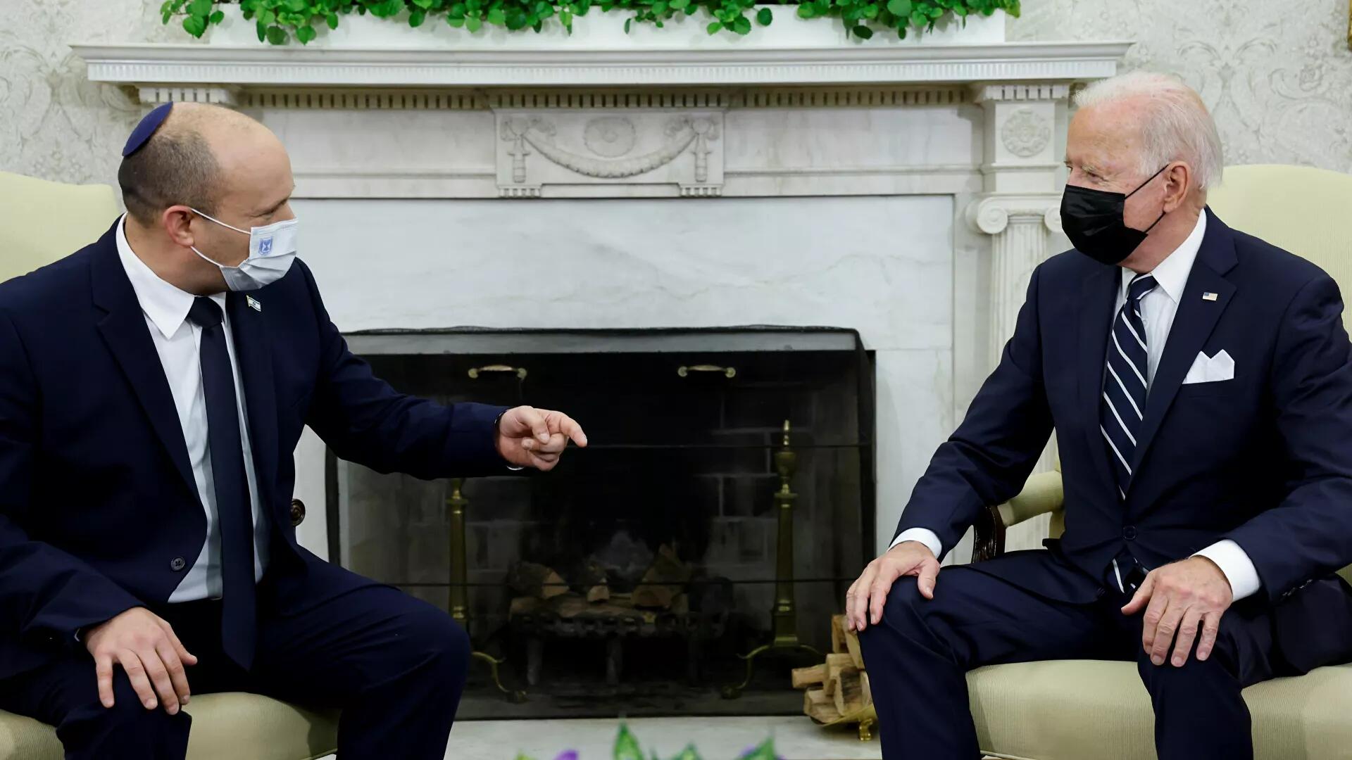 当地时间8月27日，美国总统拜登在白宫与到访的以色列总理贝内特举行会晤