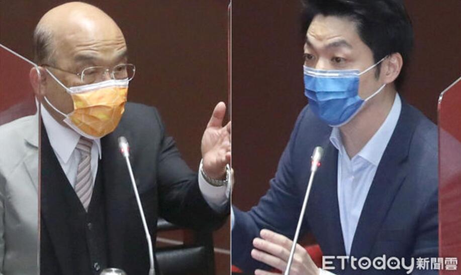 蔣萬安（右）要蘇貞昌承諾未來不停電，蘇未承諾。 台灣“ETtoday新聞雲”合成圖