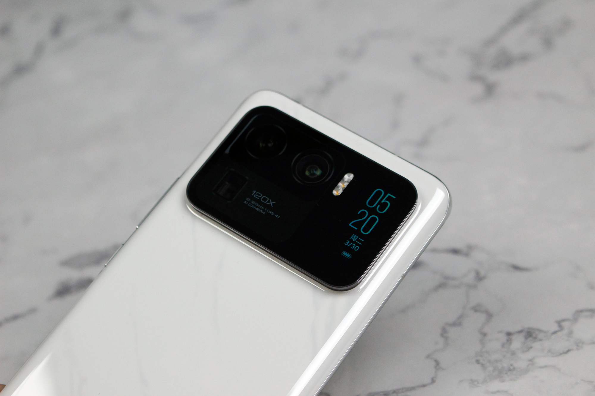 安卓之光小米11ultra大理石纹特别版图赏