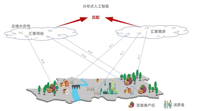 新电商“农地云拼”重塑农村供应链，图片来自《2021农村电商发展趋势报告》