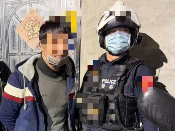 廖聪贤19日晚间被警方逮捕。图源：台湾“东森新闻云”