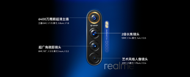 (3)realme X2 Pro6400万鹰眼变焦四摄