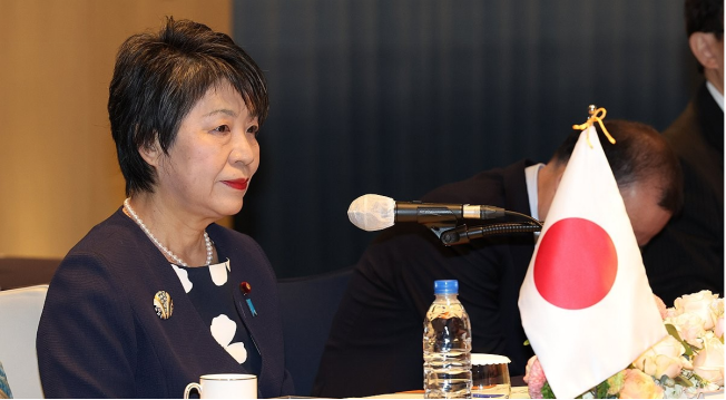 日本外相上川阳子 资料图片 图源:韩媒