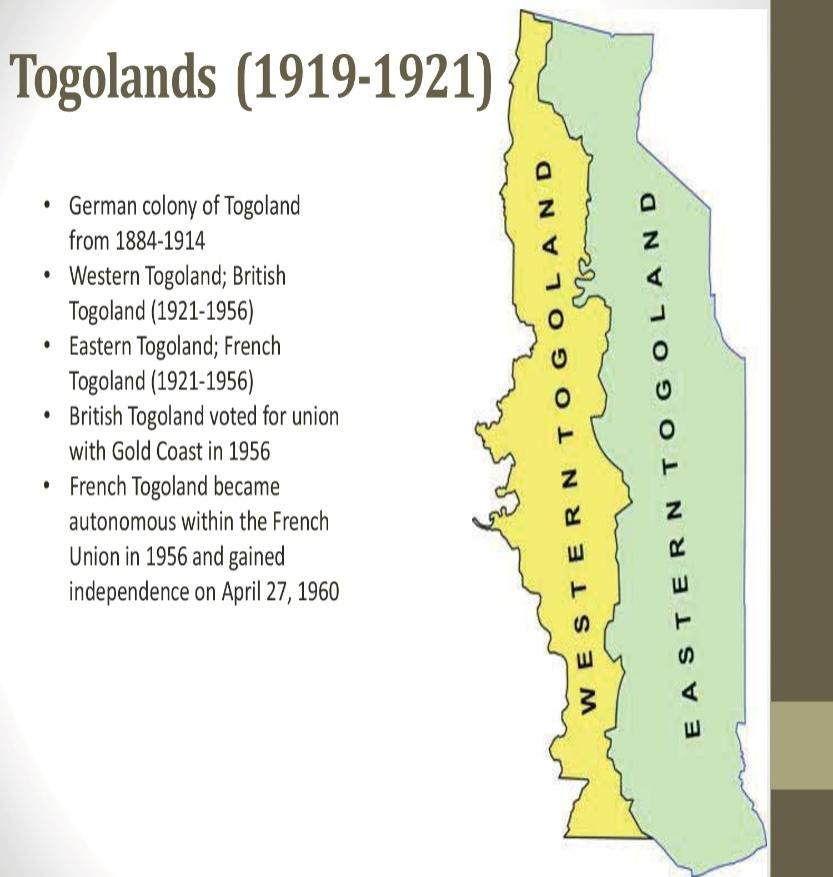 多哥兰（1919-1921），图片来源：https://www.docslides.com/slides/political-history-of-togo-djifa-kothor-center-for-african-studies.html, University of Illinois at Urbana-Champaign