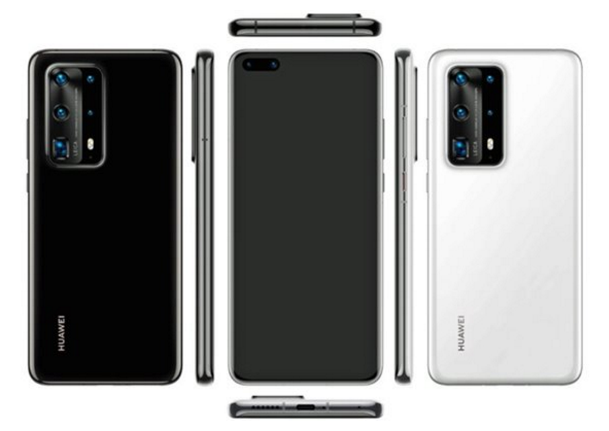 ▲华为P40 Pro渲染图