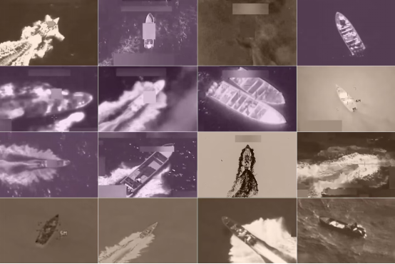 9月初以来，美军已在加勒比海和东太平洋击沉超过20艘美方指称的“贩毒船”，造成80余人死亡。图源：《华盛顿邮报》配图