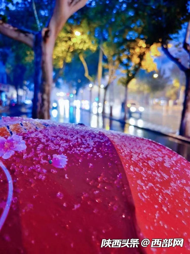 11月11日西安雪景 来源：网友 晓风薇语