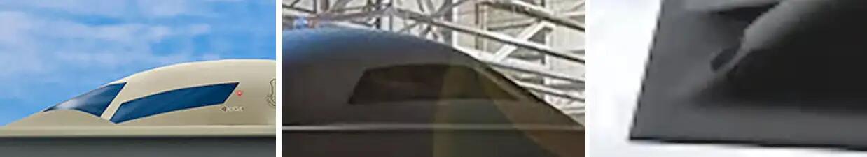 美军3次公开了B-21轰炸机效果图对比