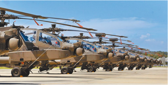 台军"阿帕奇"武装直升机(资料图).图自台湾"中时新闻网"