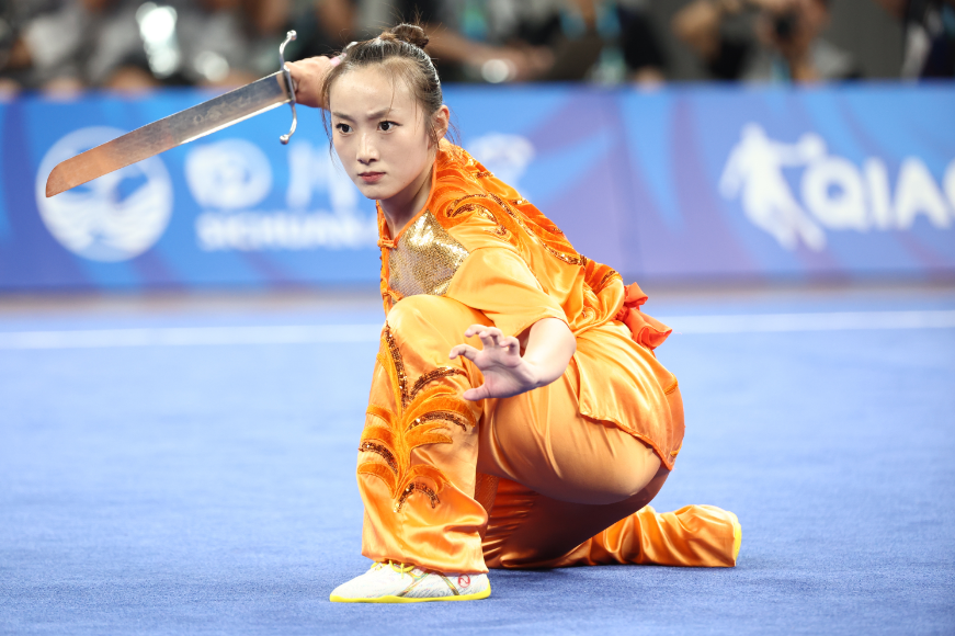 宋翠芳参加比赛。盛佳鹏摄