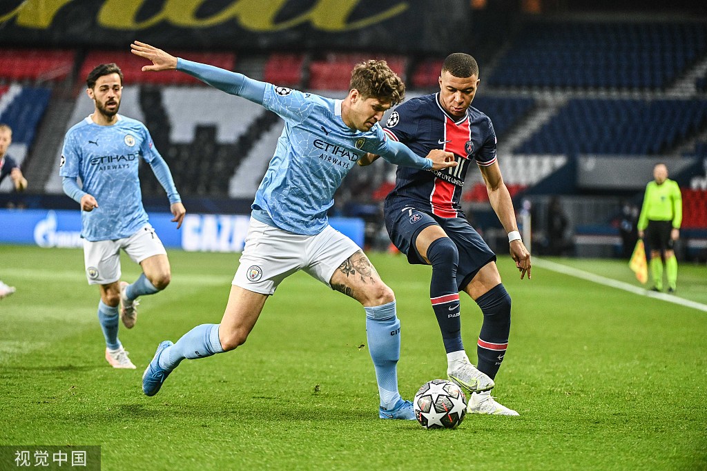 欧冠半决赛巴黎12曼城