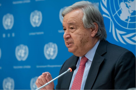 古特雷斯 资料图 图源:联合国网站