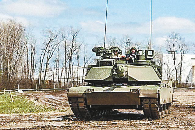 台当局从美国采购的M1A2T坦克