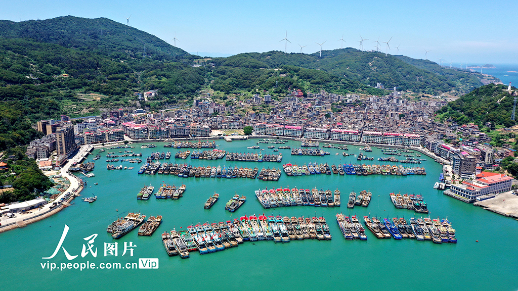 2024年5月29日,福建省福州市连江县黄岐国家中心渔港内,一艘艘渔船