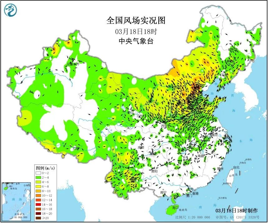 大风呼呼刮请这些地区的小伙伴注意安全预计明天风力减弱