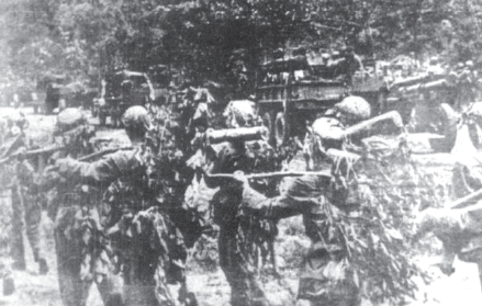 第12军31师向上甘岭地区开进