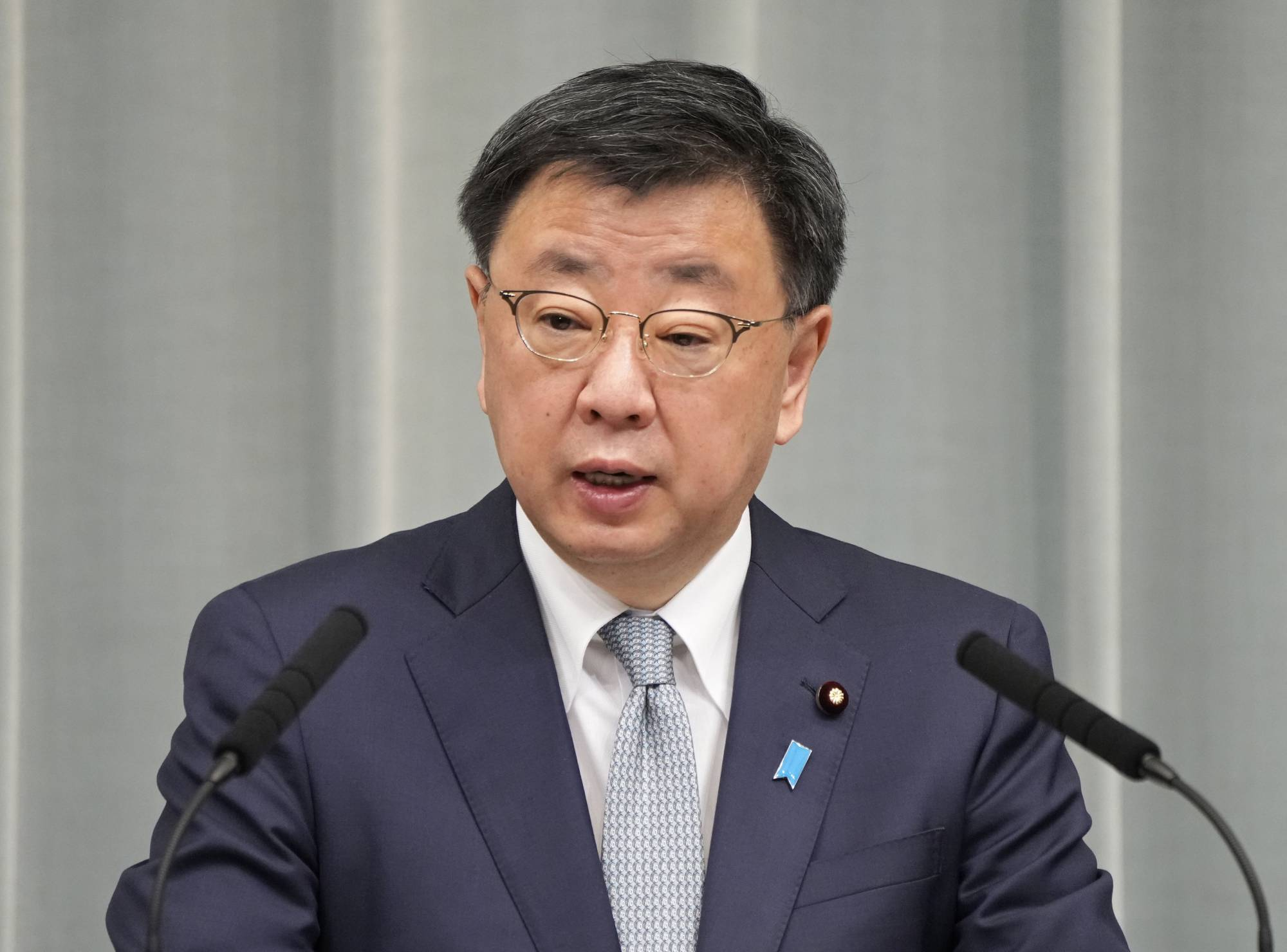 松野博一，资料图，图自日媒