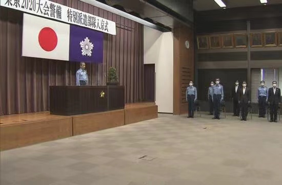 东京奥运会开幕前3周日本全国警察支援部队进驻东京