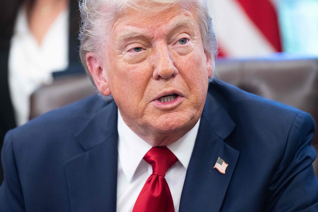 美国总统特朗普 图源：视觉中国