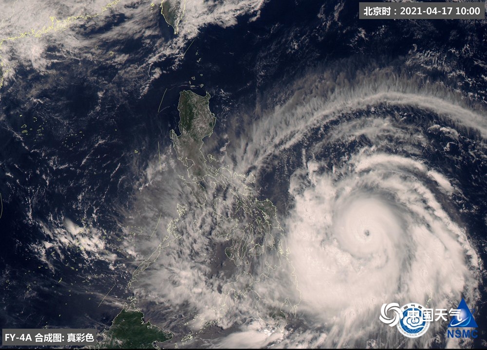 卫星之眼看舒力基台风中心已开眼目前已加强为强台风