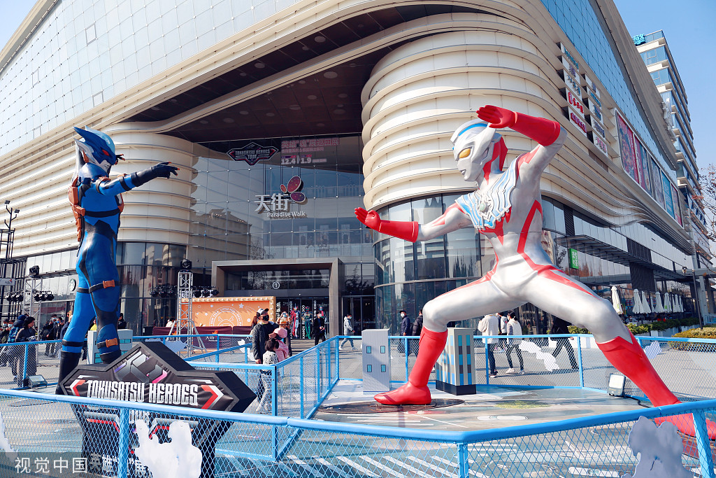 日本动漫英雄现身上海 手办模型人气火(视觉中国)