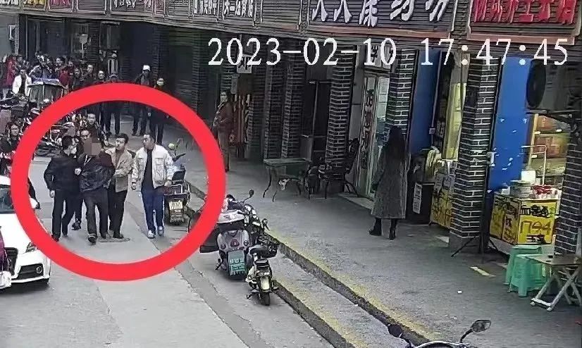 ▲抓捕现场监控画面