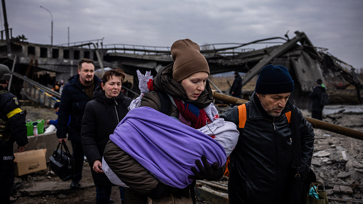 乌克兰难民图片