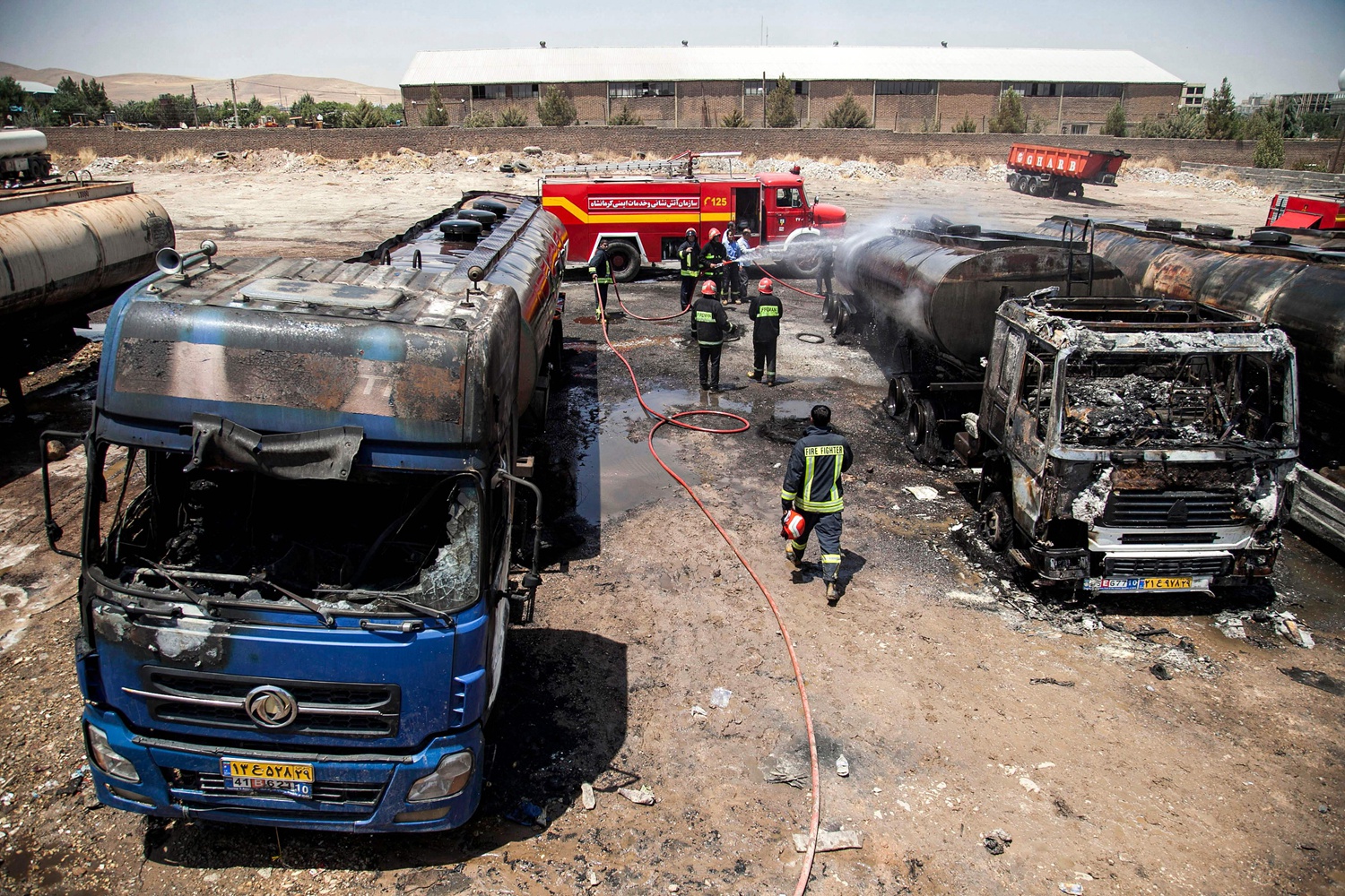 伊朗西部一工業園區油罐車爆炸