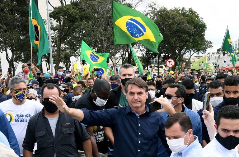 巴西总统博索纳罗 图片来源：法新社